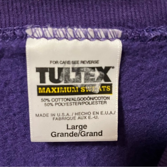 Vintage Minnesota Vikings NFL Crewneck Size Large Vultex - Picture 3 of 4